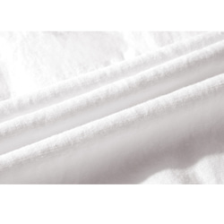 9分丈綿麻ワイドパンツ　大きいサイズゆとりパンツ　ゴムウエスト　ホワイト　＃L032WH 8枚目の画像