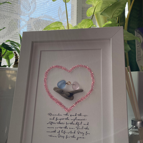 シーグラスアート『 Happy Wedding♡♡～たくさんの愛～』