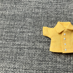オビツ11 上質な麻の半袖シャツ　yellow 4枚目の画像
