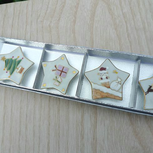 ◇商品番号 4732 星のクリスマス箸置きセット 箸・箸置き 松韻堂 通販