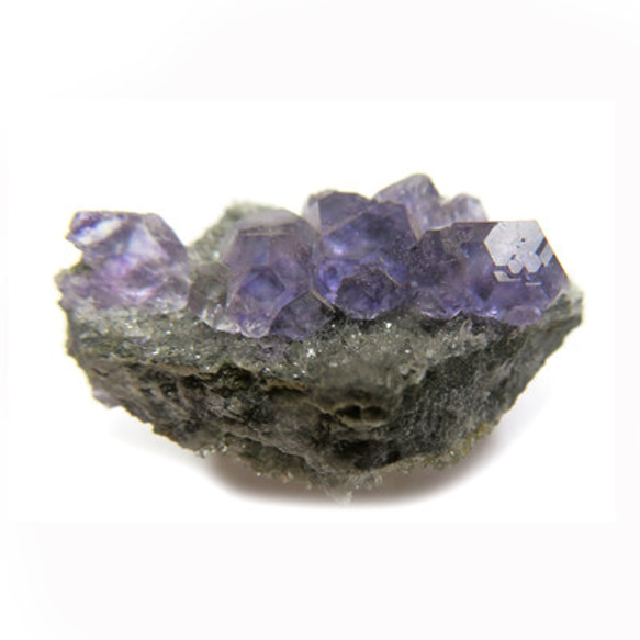 フローライト 結晶 原石 パープルフローライト ルース 天然石 trg253 2枚目の画像