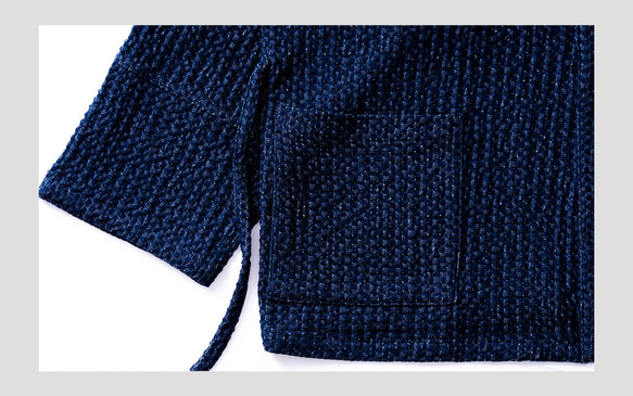 復古羽織道袍インディゴ植物染indigo kimono秋冬haori 身長 CM KG