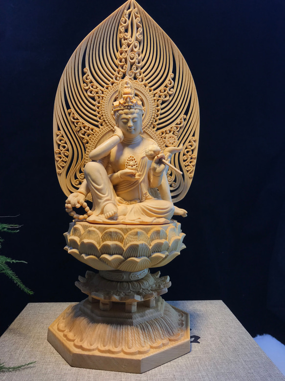 観音菩薩像 蓮華台 美術品 【公式通販】