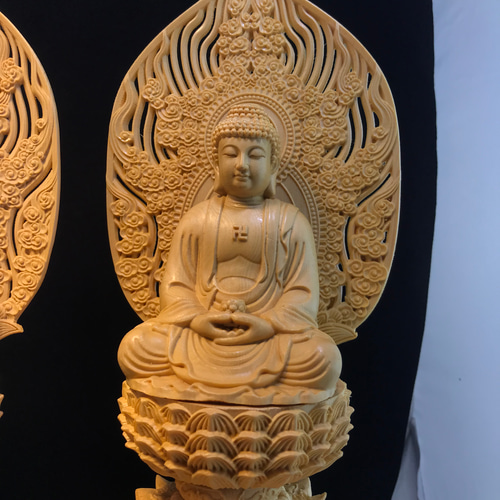 三宝仏 薬師如来 阿弥陀如来 釈迦如来 美術品 高品質 供養品