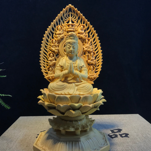 掛軸 国宝 普賢菩薩像 木箱 工芸印刷 賢美閣 仏事 仏画 仏像