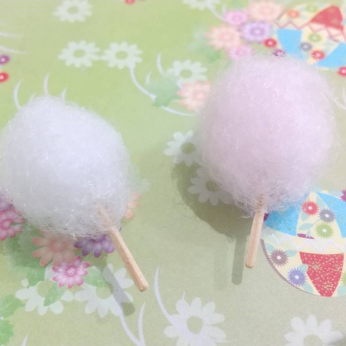 ミニチュアわたあめ☆ その他置物 hare no hi 通販｜Creema(クリーマ 