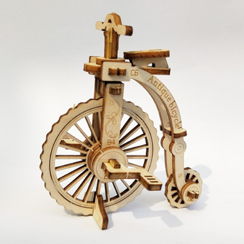 木工工芸自転車作者不明