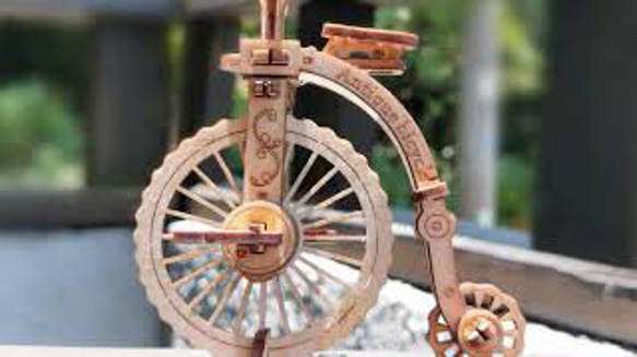 DIY動態木模-古董自行車、木工手作、最佳療癒小物 第5張的照片