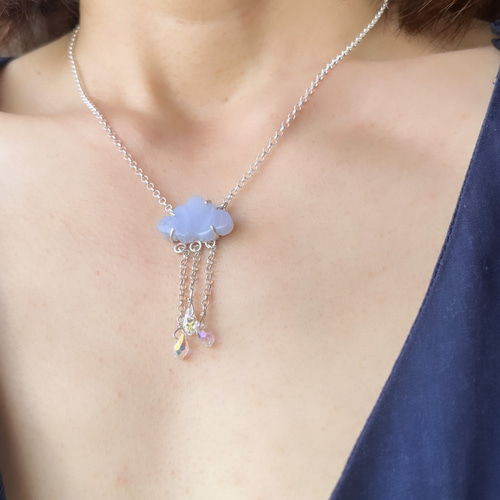 Kirstin Ash◆上品＆洗練☆雫デザインネックレス/シルバー すぐ届く【4℃】エターナルシルバーしずく型ネックレス*送料無料