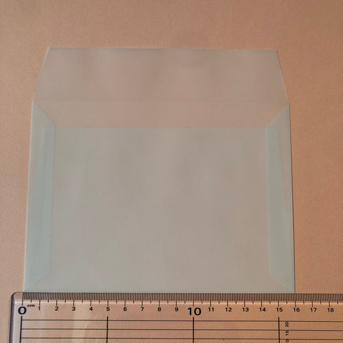 送料込み 厚みのある トレーシングペーパー ハガキサイズ封筒 10枚