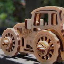 DIYダイナミックウッドモデル-アンティーククラシックカー、手作りの木工、最高の癒しの小さなオブジェクト 3枚目の画像