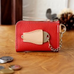 セレクトオーダー】鍵も仕舞える小さい財布・昭南サドルレザー