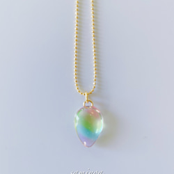 Creema限定　夏の福袋　虹のネックレスとピアス/イヤリングの2点セット 3枚目の画像
