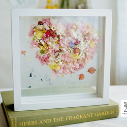 《NAMING PRINT◎wedding》happy heart colorful flowers frame 第1張的照片