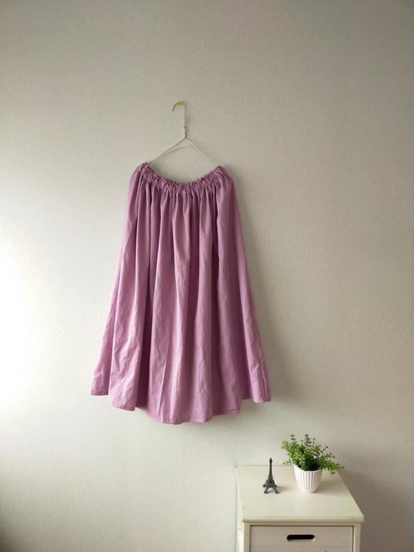 Spring cotton ギャザースカート ✦選べる35色✦ 人気 made in japan 1枚目の画像