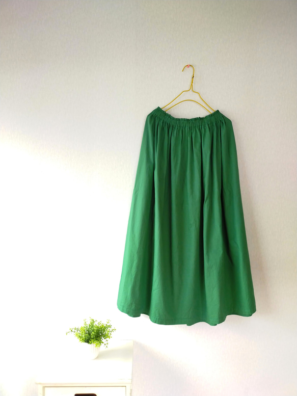 Spring cotton ギャザースカート ✦選べる35色✦ 人気 made in japan 4枚目の画像