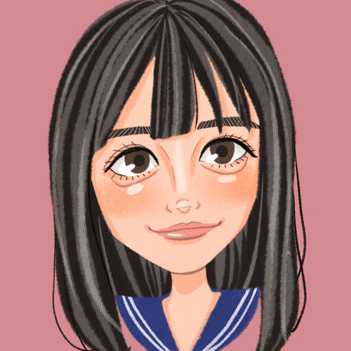 レトロ☆オシャレ☆かわいい♥雰囲気似顔絵オーダー✩.*˚SNSアイコン 