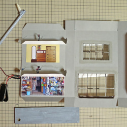 「リアル電飾」　下町の雑貨やさん　完成モデル　ジオラマ　ミニチュア 15枚目の画像