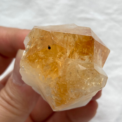 11月誕生石 虹入り シトリンポイント 原石 黄水晶 浄化用にも