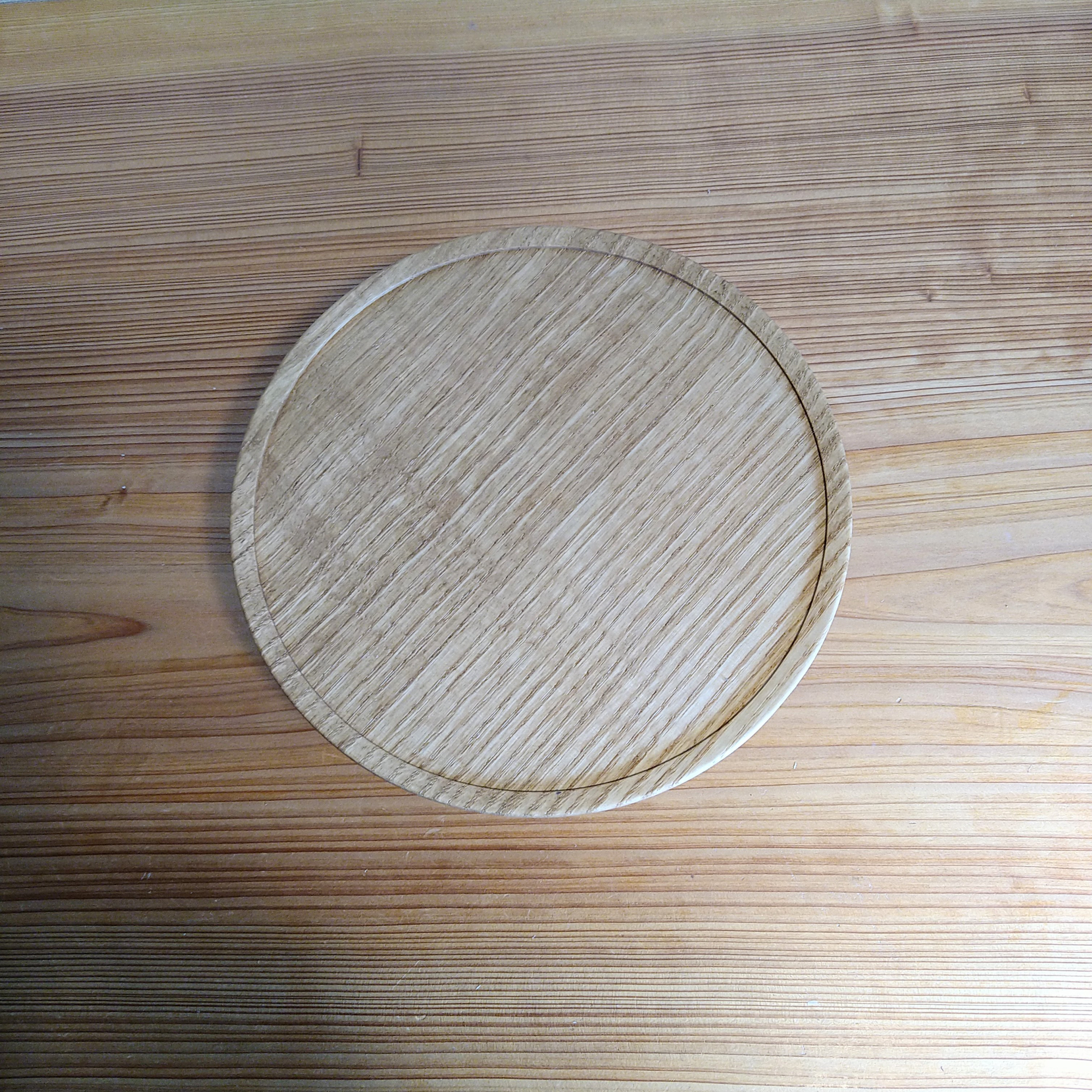 北欧テイスト　 コンポート・ ケーキスタンド 　木製  クリ  栗　径約２２センチ　高さ約８.５センチ