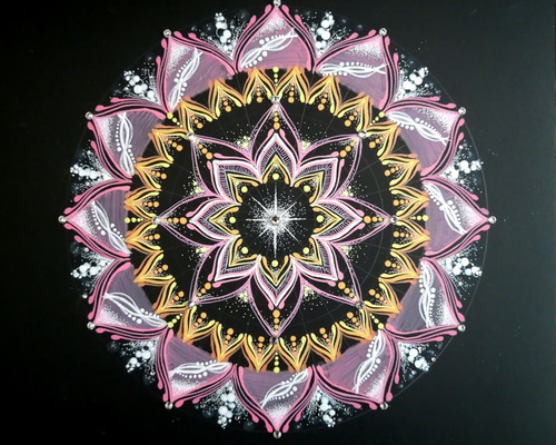 点描曼荼羅アート【大天使ガブリエル】 点描曼荼羅アート【大天使ガブリエル】 絵画 Prism rose 通販