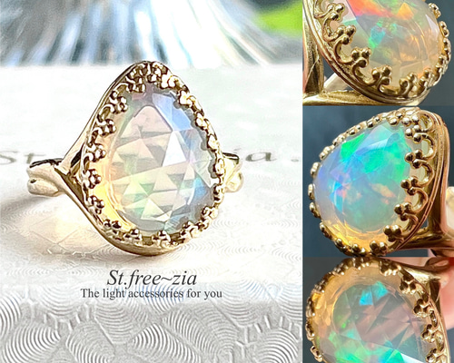 【0305】アメリカンピアス プレシャスオパール※超高品質 0305】アメリカンピアス プレシャスオパール※超高品質