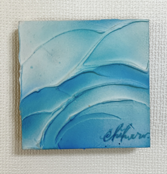 原画/1点物】手のひらアート: 波／Blue 絵画 C: Colors 通販 14345898