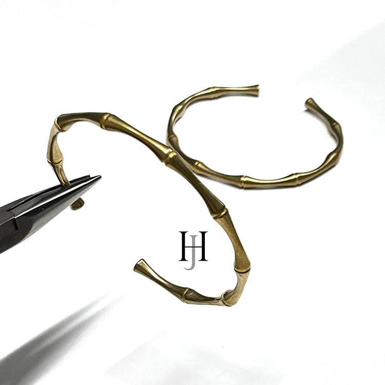 【50個】約4mmバンブー竹デザインバングル【jb03】