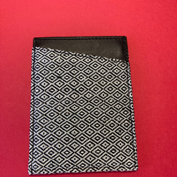 カードケース 薄型 スリム キュッシュレス 両面カードケース　ざざんざ織 4枚目の画像