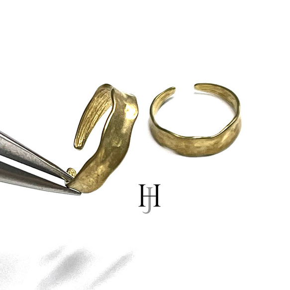 【50個】緩やかな凹凸感あるリング、指輪【jr10】 1枚目の画像