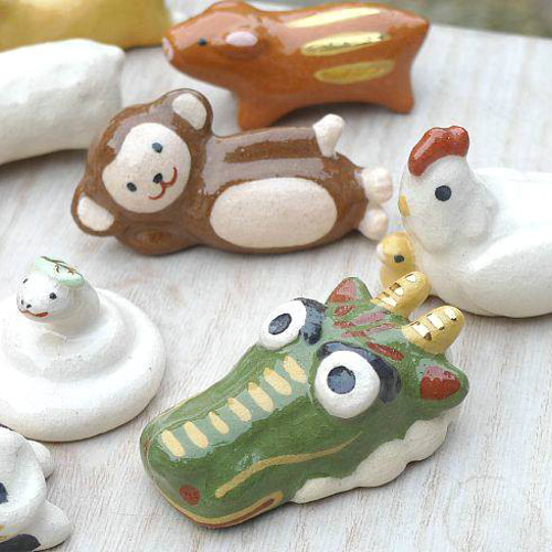 ◇商品番号 5372 十二支干支箸置きセット 楽入 箸・箸置き 松韻堂 通販