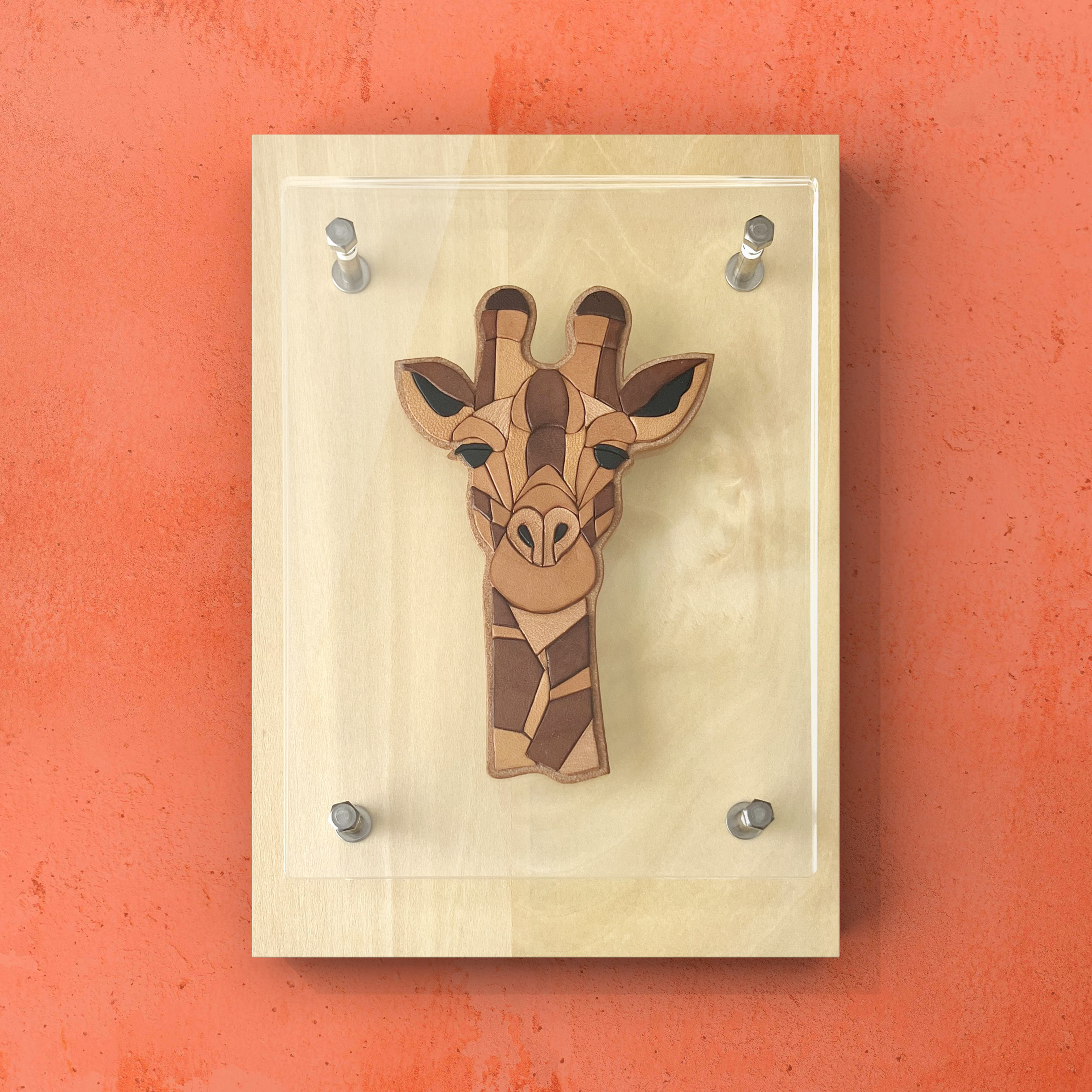 ■送料無料■ Leather Art / Giraffe