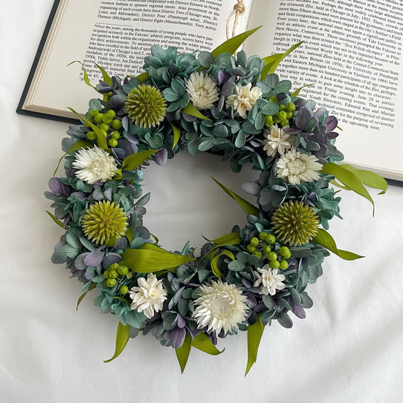 紫陽花とるり玉ちゃんのナチュラルリース 心得 