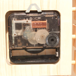 掛け時計　置き時計　北欧デザイン　木工　木製　ヒノキ 6枚目の画像