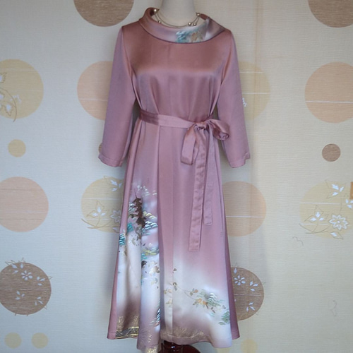 訪問着シルクワンピース新郎新婦母フォーマル七五三セレモニー卒入学式  