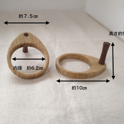 ちょっとおしゃれなペーパーカップホルダー　紙コップホルダー　アウトドア　木製 4枚目の画像