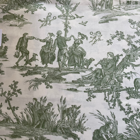 Toile de Jouy/トワルドジュイ/Delices des Quatre Saisons/Vert d'eau 2枚目の画像