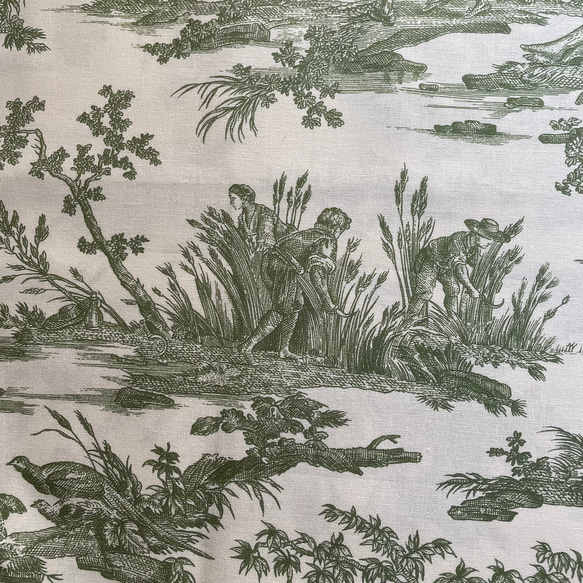 Toile de Jouy/トワルドジュイ/Delices des Quatre Saisons/Vert d'eau 3枚目の画像