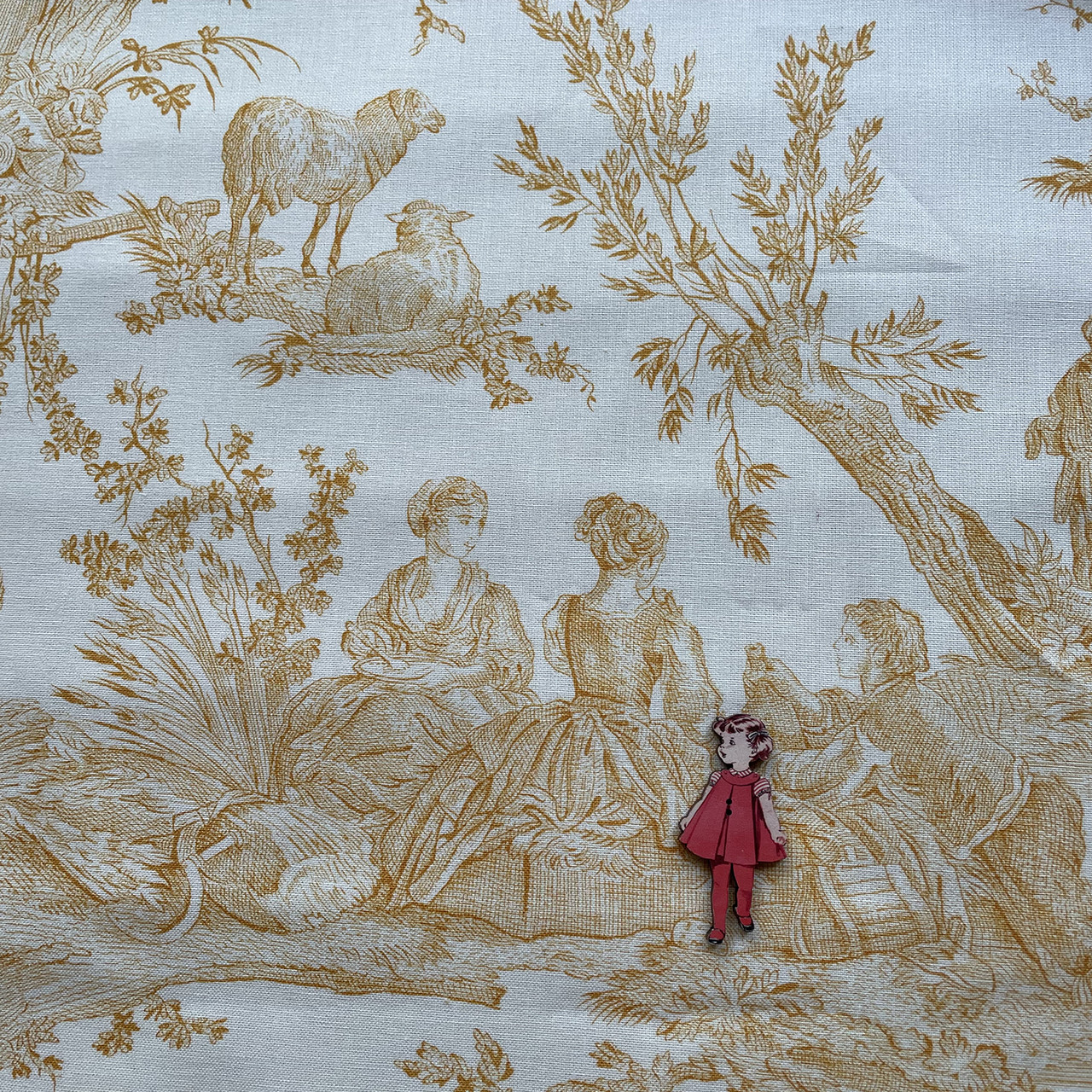 Toile de Jouy/トワルドジュイ/Delices des Quatre Saisons/jaune d'Or