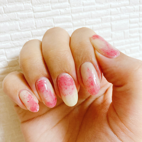 色付けネイル 桃色 夏ネイル #桃色ネイル New nails！ いつもありがとうございます