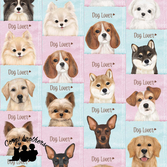 【 柴犬 水彩画風 毛色2色 】　タオルハンカチ　ピンク＆ブルー2枚セット　犬　うちの子　プレゼント 9枚目の画像