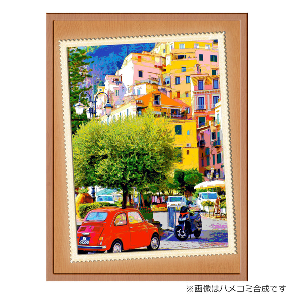 【選べる3枚組ポストカード】イタリア アマルフィの街角【作品No.388】 2枚目の画像