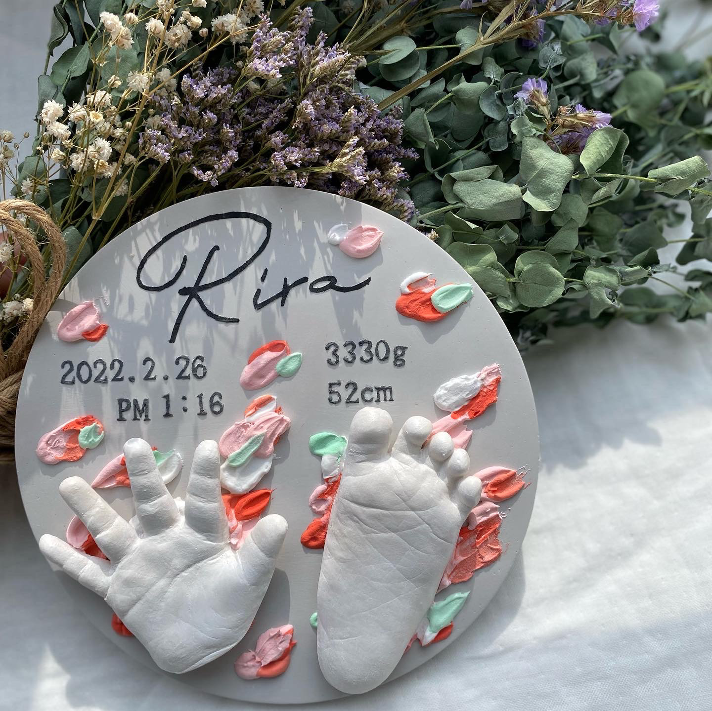 手形・足形 nami Amazon.co.jp: ハーフバースデー6ヶ月 手形アート 手形足形