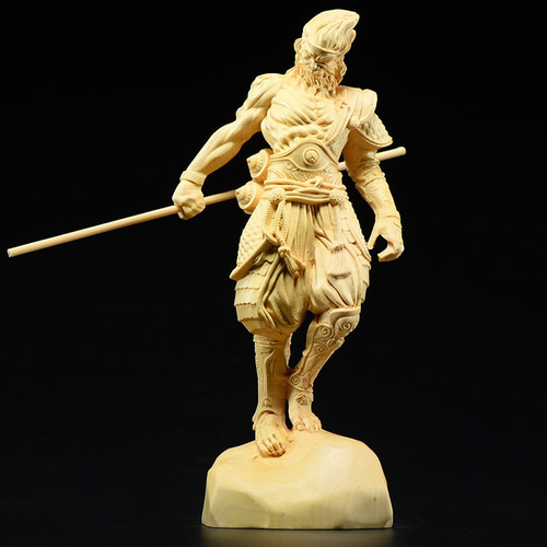 孫悟空☆斉天大聖 木彫 総檜木材 彫刻 StarTreet 通販 14349321