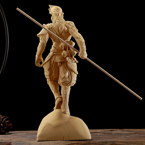 孫悟空☆斉天大聖 木彫 総檜木材 彫刻 StarTreet 通販 14349321