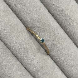 Ocean Blue ring … Blue Diamond   14kgf 3枚目の画像