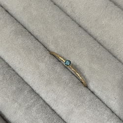 Ocean Blue ring … Blue Diamond   14kgf 9枚目の画像