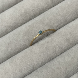 Ocean Blue ring … Blue Diamond   14kgf 6枚目の画像