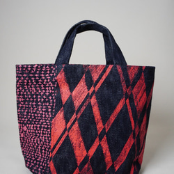 チェック＆ステッチ セルビッチトート 1枚目の画像