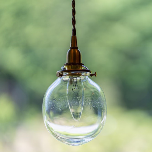 吹きガラスペンダントライト（泡タイプ）P-0017 宙吹き照明 シーリング